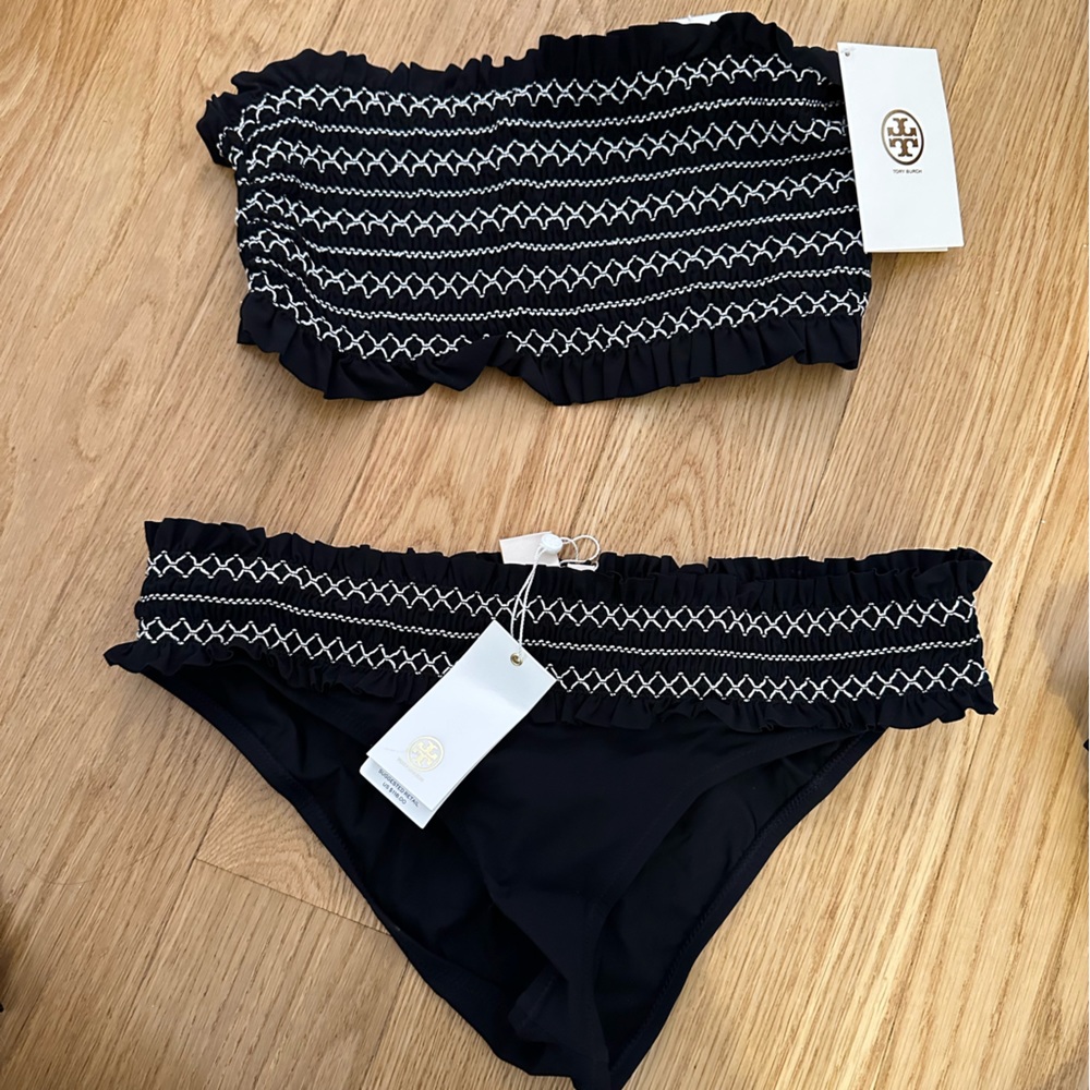 Tory Burch Costa Bandeau Bikini TOP (bottom sold separately) | Size Small NWT